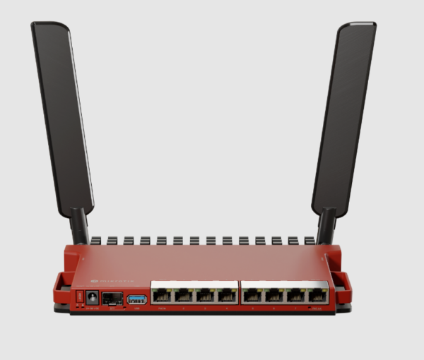 Mikrotik L009UiGS-2HaxD-IN wireless router Gigabit Ethernet Single-band (2.4 GHz) Red