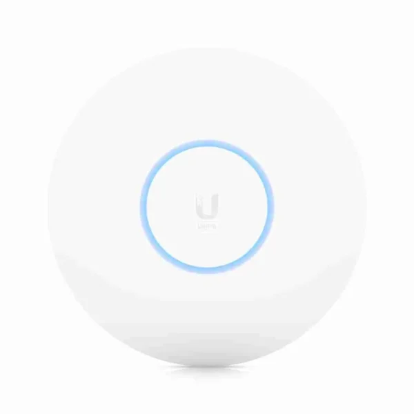 Ubiquiti UniFi WiFi 7 Access Point PRO (U7-PRO) Ceiling-mounted WiFi 7 AP with 6 spatial streams and 6 GHz support for interference-free WiFi in demanding, large-scale environments. WiFi 7 with 6 GHz support, 6 spatial streams, 140 m² (1,500 ft²) coverage, 300+ connected devices, Powered using PoE+, 2.5 GbE uplink